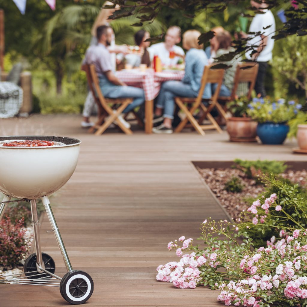 Grill in garden
